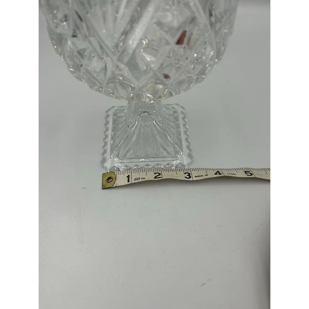 Shannon Designs of Ireland 24% Lead Crystal Tulip Vase Candy Dish Candle Holder